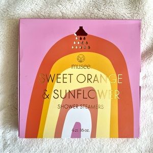 Musee Sweet Orange & Sunflower Shower Steamers 4 NWT